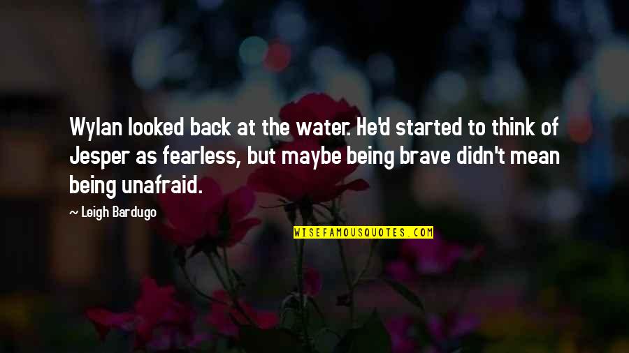 Being Out On The Water Quotes By Leigh Bardugo: Wylan looked back at the water. He'd started