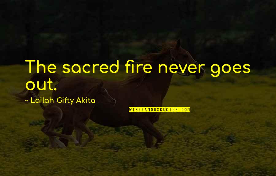 Being Primal Quotes By Lailah Gifty Akita: The sacred fire never goes out. Being Primal Quotes By Lailah Gifty Akita: The sacred fire never goes out.