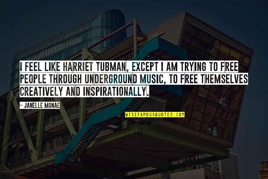 Being Proud Of Your Nationality Quotes By Janelle Monae: I feel like Harriet Tubman, except I am