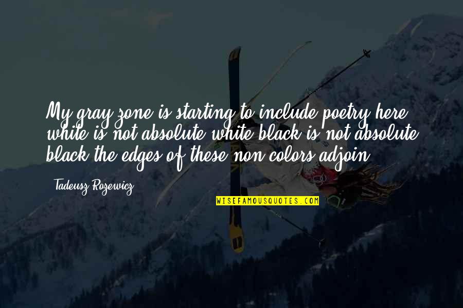 Being Quiet Strength Quotes By Tadeusz Rozewicz: My gray zone is starting to include poetry Being Quiet Strength Quotes By Tadeusz Rozewicz: My gray zone is starting to include poetry