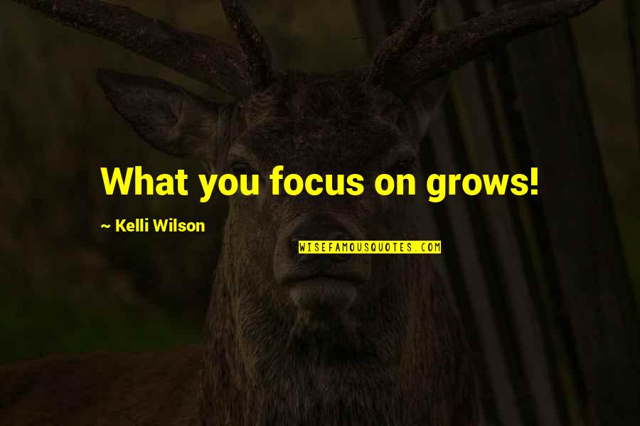 Being Raised On A Farm Quotes By Kelli Wilson: What you focus on grows!