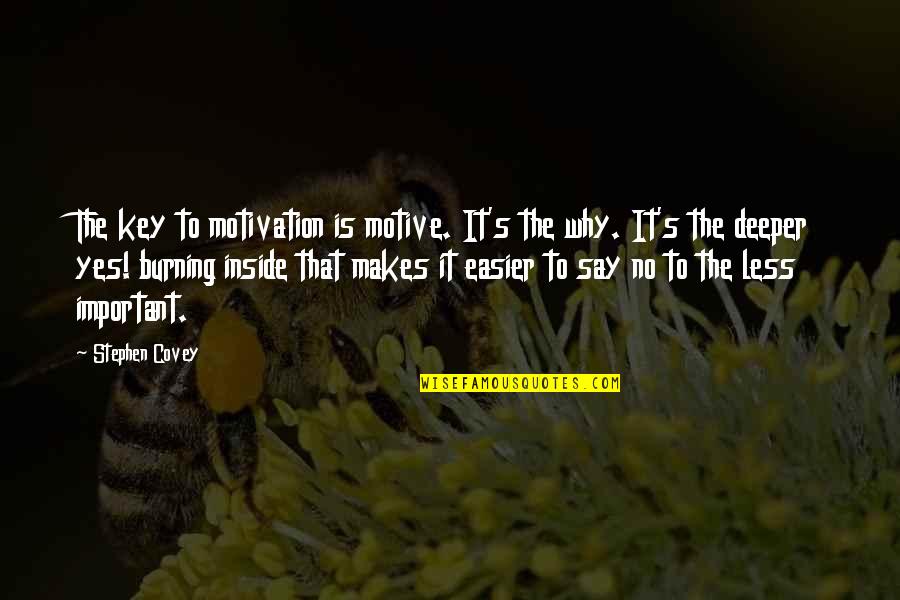 Being Repaid Quotes By Stephen Covey: The key to motivation is motive. It's the Being Repaid Quotes By Stephen Covey: The key to motivation is motive. It's the