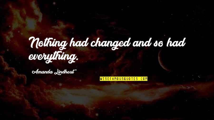 Being Rooted In Christ Quotes By Amanda Lindhout: Nothing had changed and so had everything.