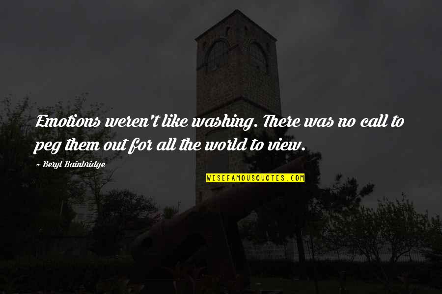 Being Seniors In High School Quotes By Beryl Bainbridge: Emotions weren't like washing. There was no call Being Seniors In High School Quotes By Beryl Bainbridge: Emotions weren't like washing. There was no call