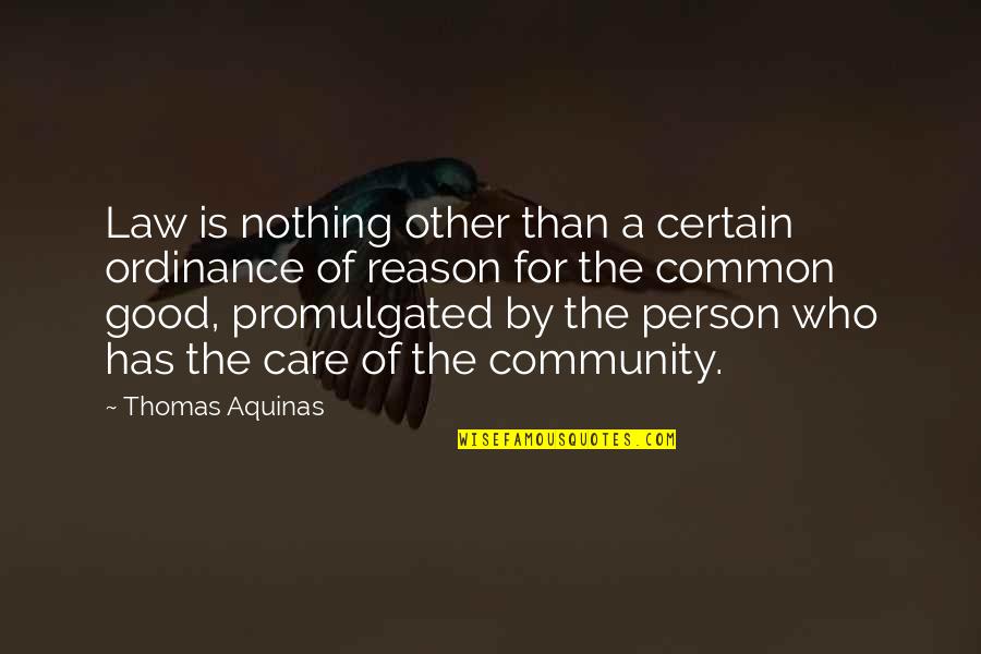 Being Sickly Quotes By Thomas Aquinas: Law is nothing other than a certain ordinance