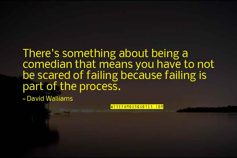Being Something You're Not Quotes By David Walliams: There's something about being a comedian that means