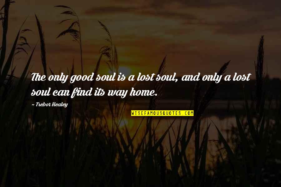 Being Stressed And Sad Quotes By Trebor Healey: The only good soul is a lost soul,