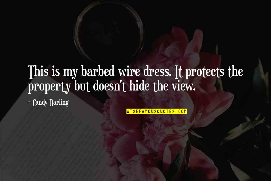 Being Strong When Others Put You Down Quotes By Candy Darling: This is my barbed wire dress. It protects