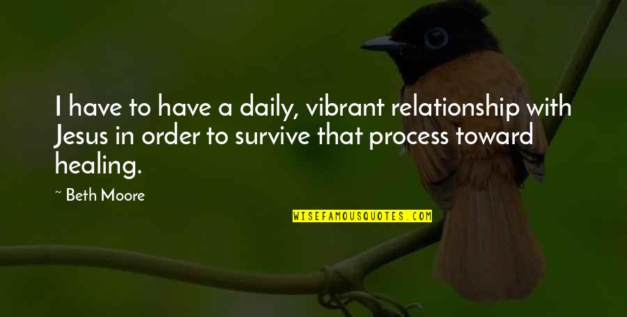 Being Thankful For Your Best Friend Quotes By Beth Moore: I have to have a daily, vibrant relationship Being Thankful For Your Best Friend Quotes By Beth Moore: I have to have a daily, vibrant relationship
