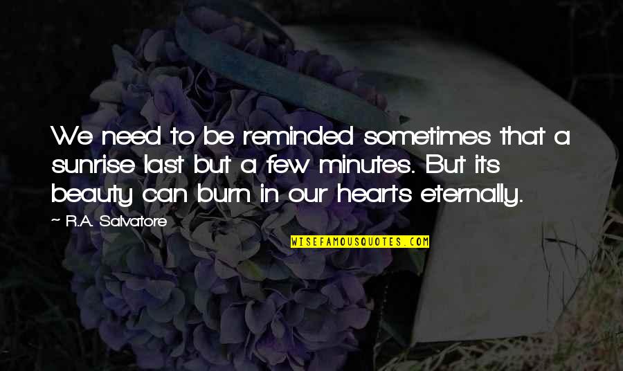 Being That Special Someone Quotes By R.A. Salvatore: We need to be reminded sometimes that a Being That Special Someone Quotes By R.A. Salvatore: We need to be reminded sometimes that a