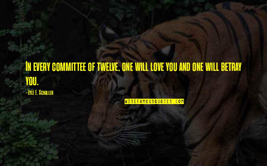 Being Through Hell And Back Quotes By Lyle E. Schaller: In every committee of twelve, one will love