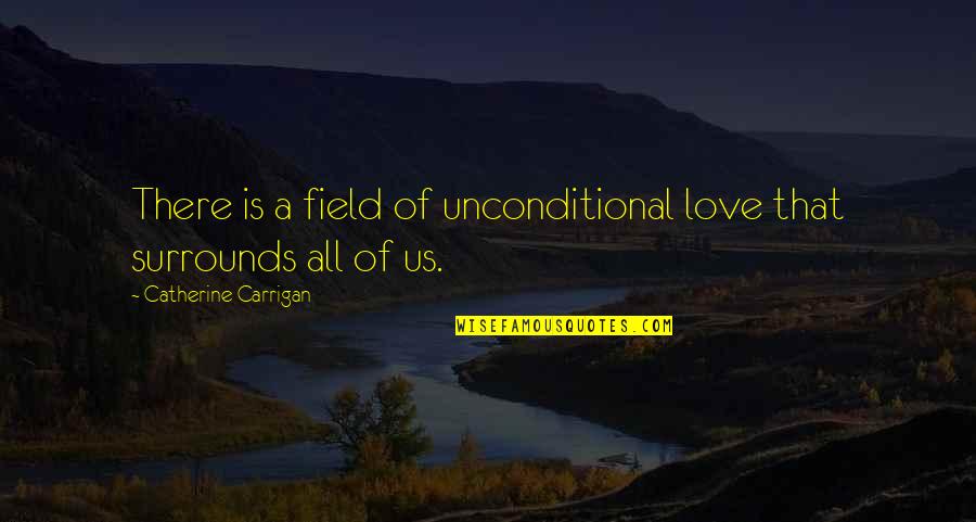 Being Tired Of Understanding Quotes By Catherine Carrigan: There is a field of unconditional love that