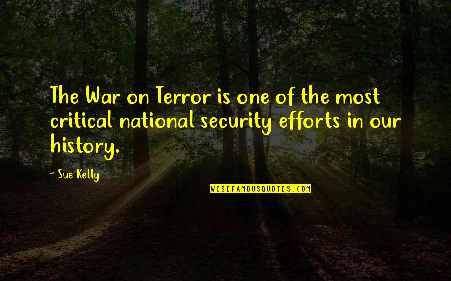 Being Too Nice Is Not Good Quotes By Sue Kelly: The War on Terror is one of the