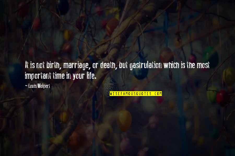 Being Too Prideful Quotes By Louis Wolpert: It is not birth, marriage, or death, but Being Too Prideful Quotes By Louis Wolpert: It is not birth, marriage, or death, but