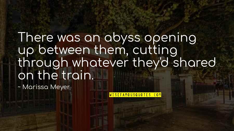 Being Tough In Sports Quotes By Marissa Meyer: There was an abyss opening up between them,