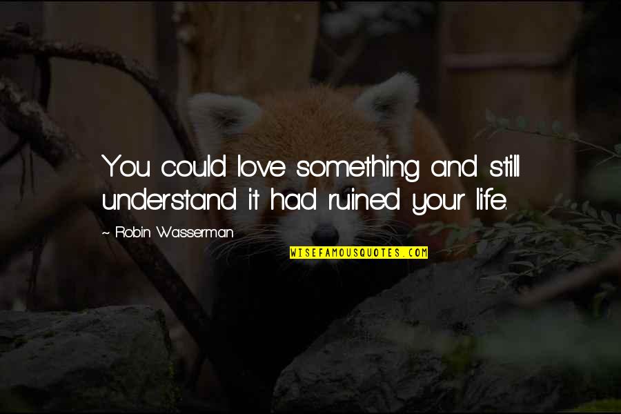 Being Unhappily Married Quotes By Robin Wasserman: You could love something and still understand it Being Unhappily Married Quotes By Robin Wasserman: You could love something and still understand it