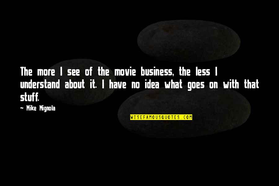 Being Wrapped Up Quotes By Mike Mignola: The more I see of the movie business,