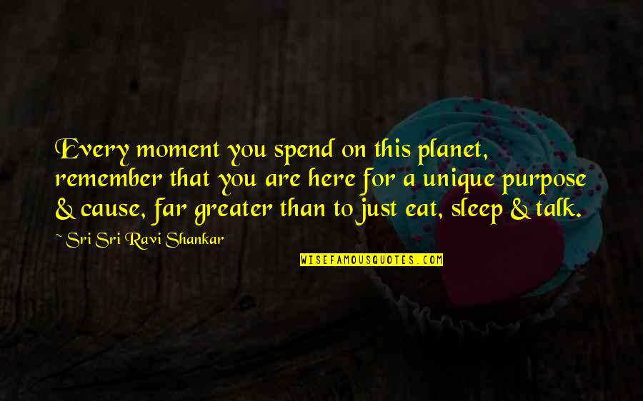 Being Your Biggest Competition Quotes By Sri Sri Ravi Shankar: Every moment you spend on this planet, remember