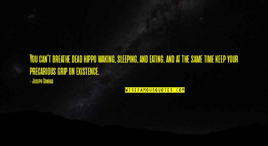 Bekaert Fencing Quotes By Joseph Conrad: You can't breathe dead hippo waking, sleeping, and Bekaert Fencing Quotes By Joseph Conrad: You can't breathe dead hippo waking, sleeping, and
