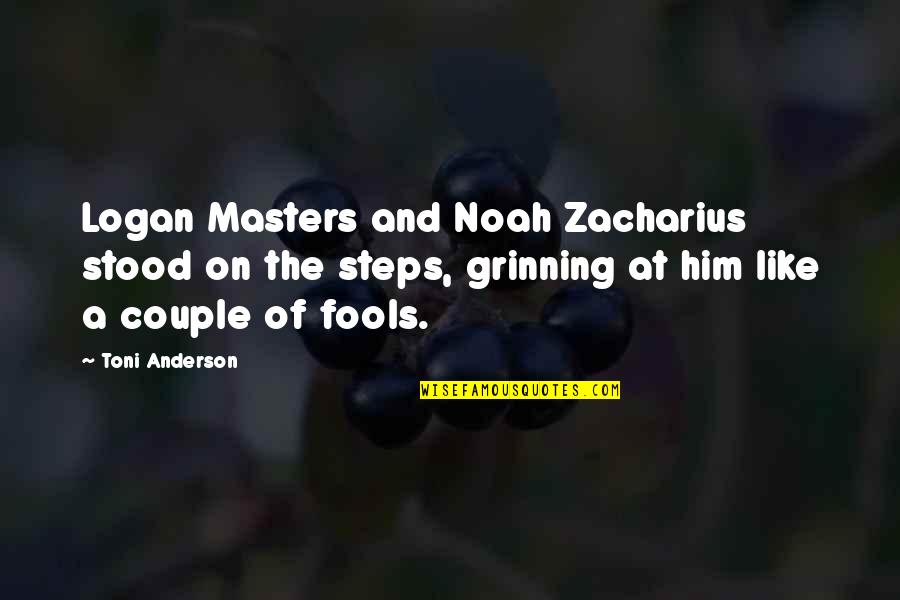 Belated Birthday Celebration Quotes By Toni Anderson: Logan Masters and Noah Zacharius stood on the