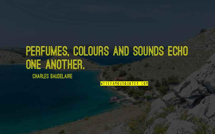 Belderok Oostburg Quotes By Charles Baudelaire: Perfumes, colours and sounds echo one another.