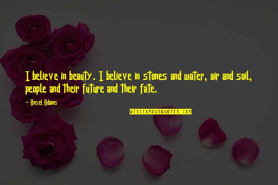 Believe In Fate Quotes By Ansel Adams: I believe in beauty. I believe in stones