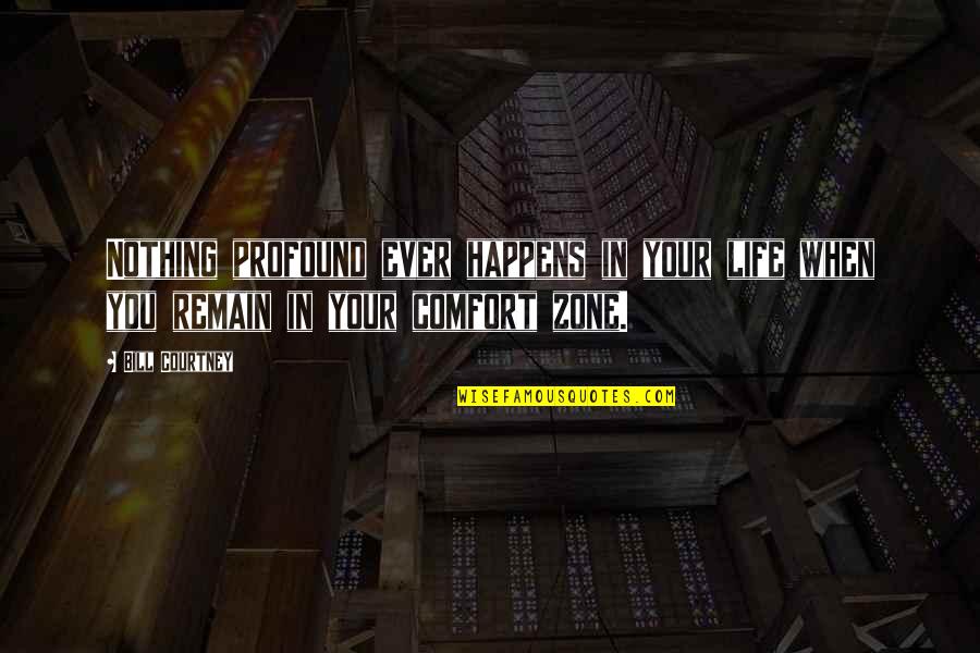 Believe In Your Team Quotes By Bill Courtney: Nothing profound ever happens in your life when