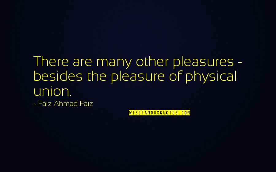 Believe Your Instincts Quotes By Faiz Ahmad Faiz: There are many other pleasures - besides the