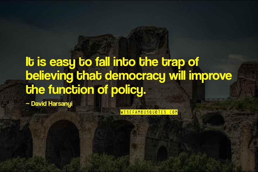 Believing In Us Quotes By David Harsanyi: It is easy to fall into the trap