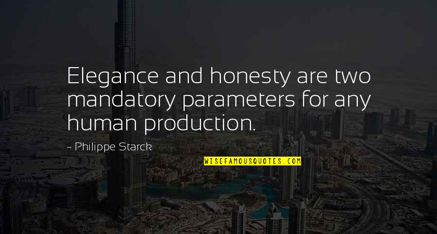 Bell Jar Esther And Buddy Quotes By Philippe Starck: Elegance and honesty are two mandatory parameters for