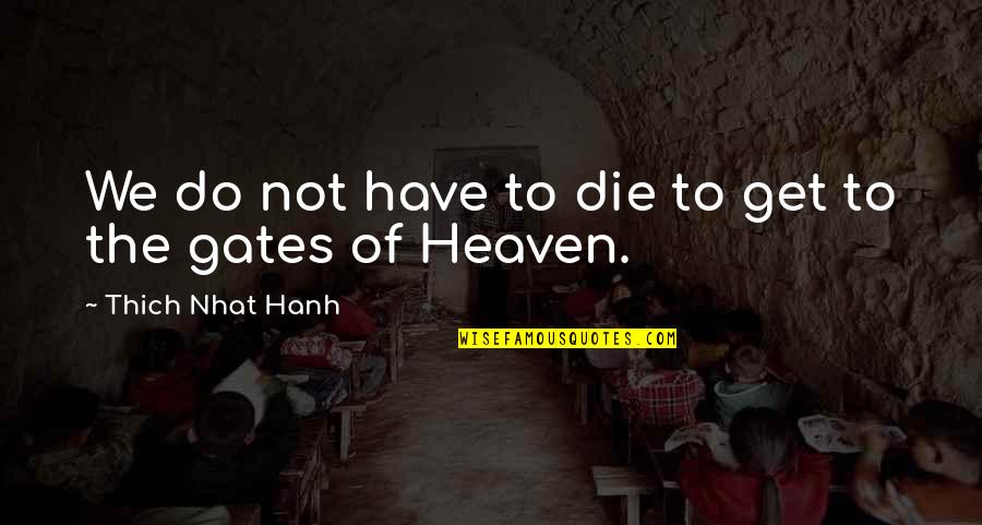Bellafonte Linkedin Quotes By Thich Nhat Hanh: We do not have to die to get Bellafonte Linkedin Quotes By Thich Nhat Hanh: We do not have to die to get