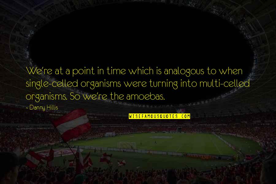Belleza Inesperada Quotes By Danny Hillis: We're at a point in time which is Belleza Inesperada Quotes By Danny Hillis: We're at a point in time which is