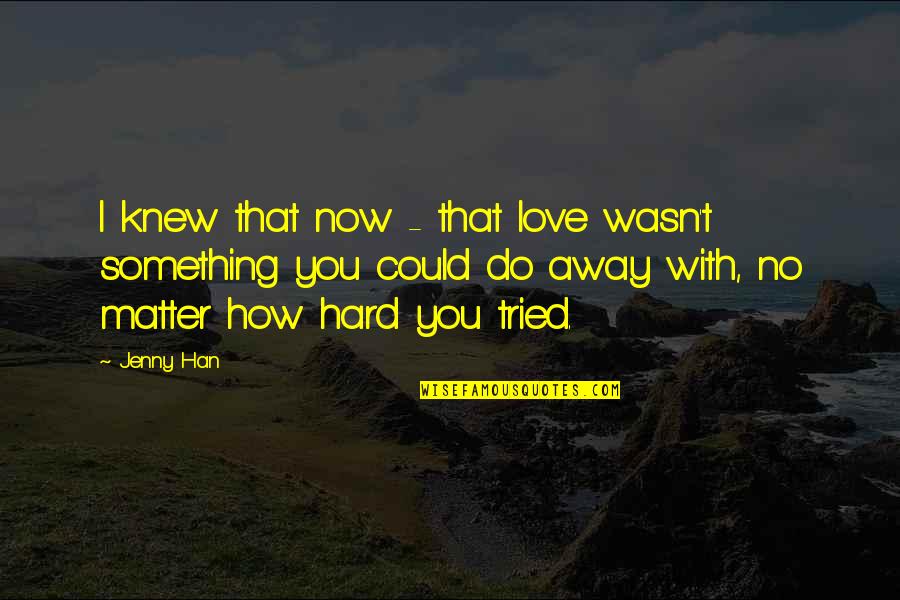 Belly Conklin Quotes By Jenny Han: I knew that now - that love wasn't