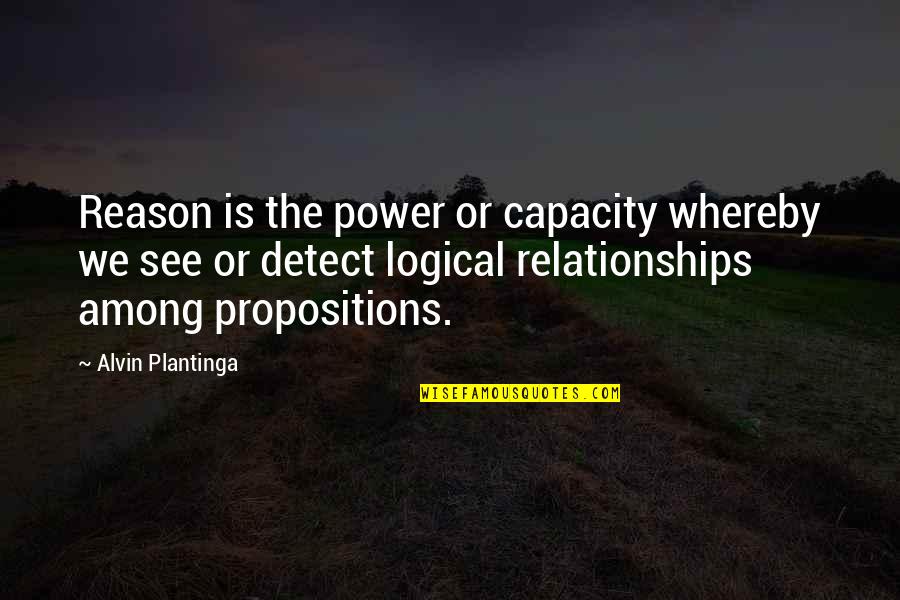 Belly Dancer Funny Quotes By Alvin Plantinga: Reason is the power or capacity whereby we