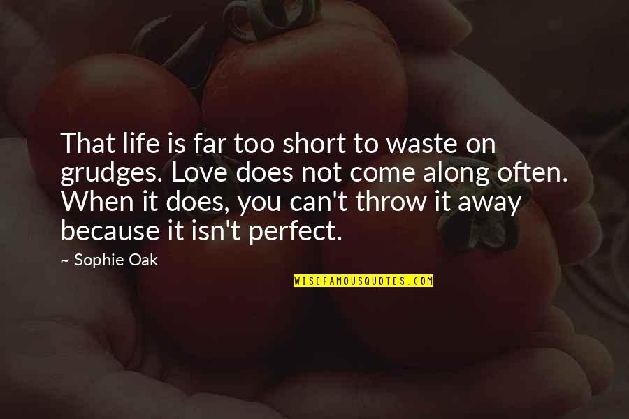 Beloved Quotes By Sophie Oak: That life is far too short to waste