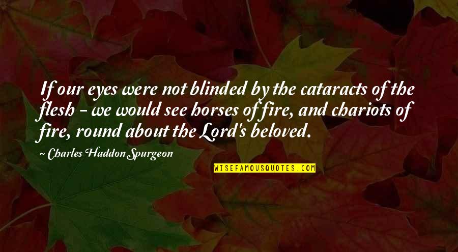 Beloved's Quotes By Charles Haddon Spurgeon: If our eyes were not blinded by the