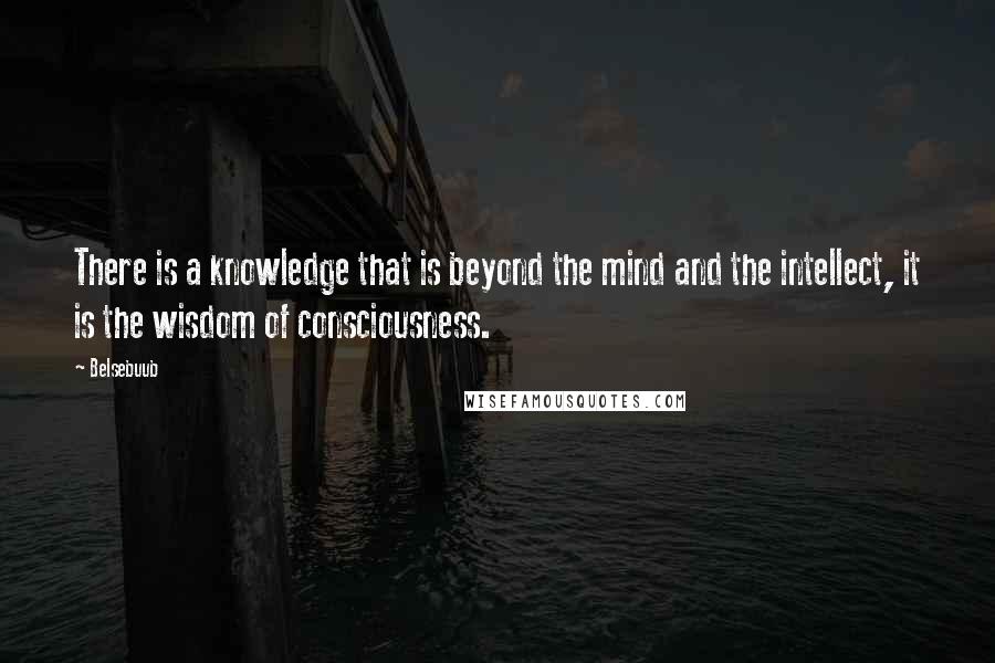 Belsebuub quotes: There is a knowledge that is beyond the mind and the intellect, it is the wisdom of consciousness.