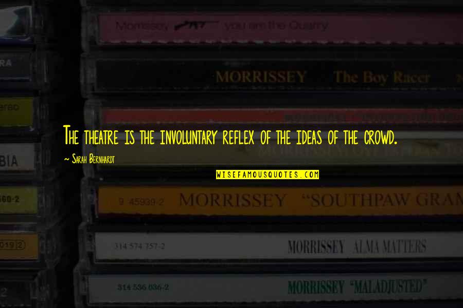 Ben And Rey Quotes By Sarah Bernhardt: The theatre is the involuntary reflex of the