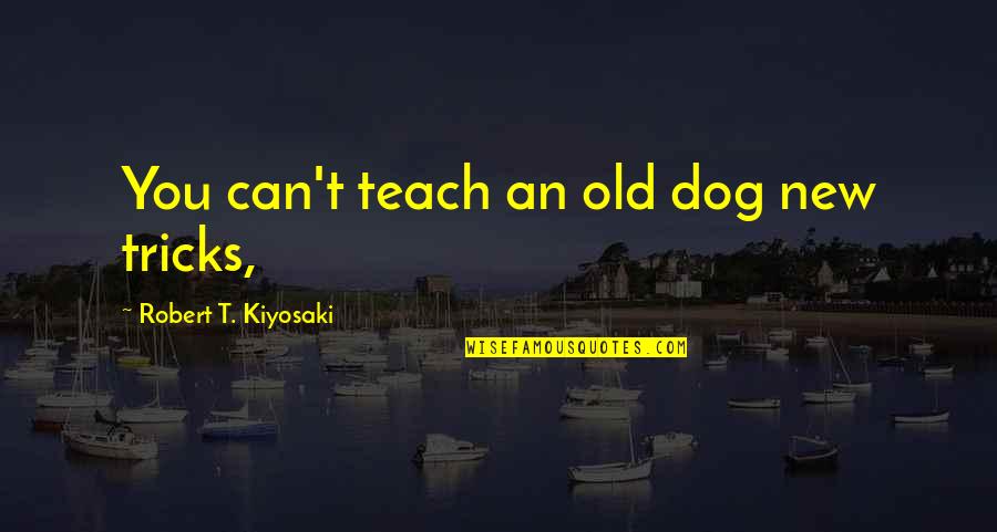 Ben Hur Pontius Pilate Quotes By Robert T. Kiyosaki: You can't teach an old dog new tricks,