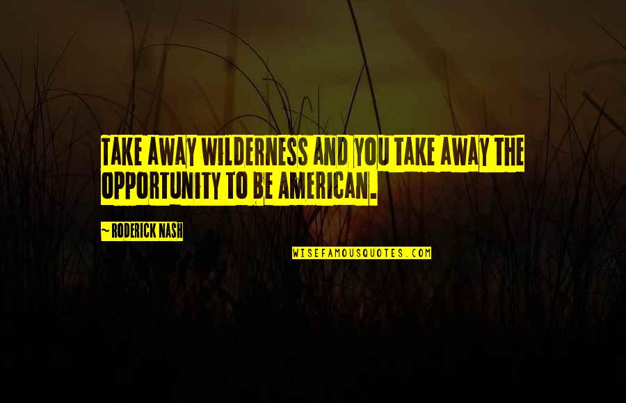 Ben Is Back Movie Quotes By Roderick Nash: Take away wilderness and you take away the