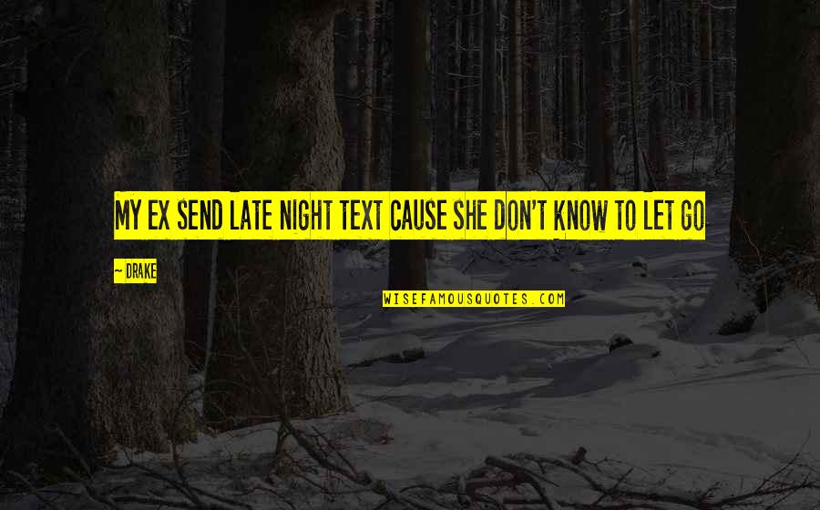 Ben Lilly Quotes By Drake: My ex send late night text cause she