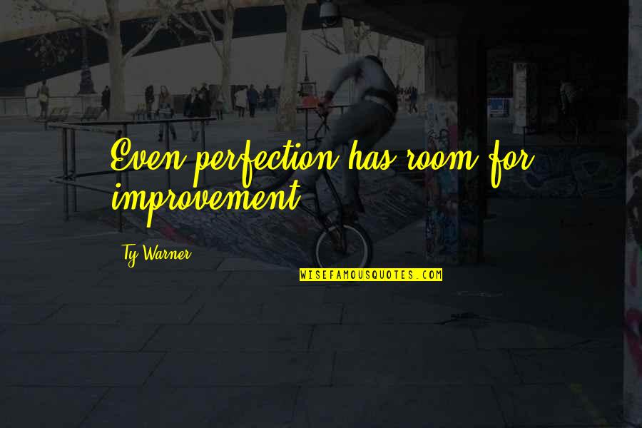 Ben Starling Quotes By Ty Warner: Even perfection has room for improvement.