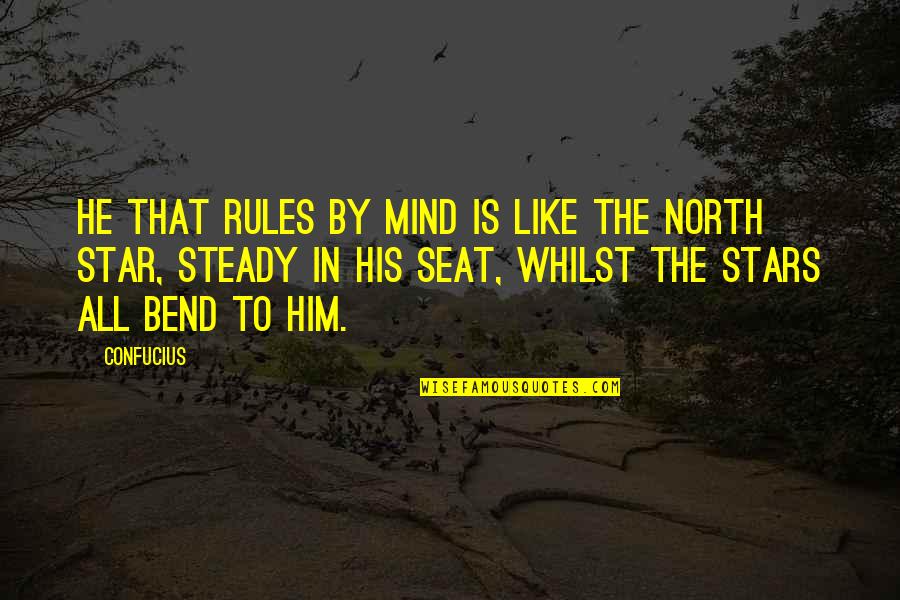 Bend Rules Quotes By Confucius: He that rules by mind is like the