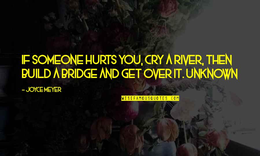 Benefitting Spell Quotes By Joyce Meyer: If someone hurts you, cry a river, then