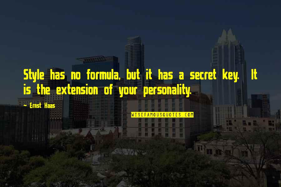 Beneito Miniatures Quotes By Ernst Haas: Style has no formula, but it has a