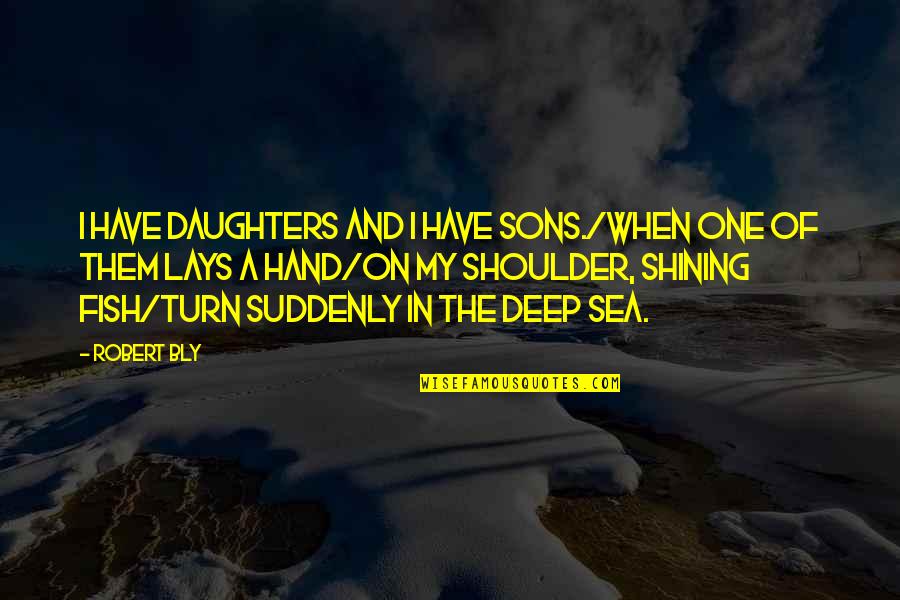 Benet Wilson Quotes By Robert Bly: I have daughters and I have sons./When one