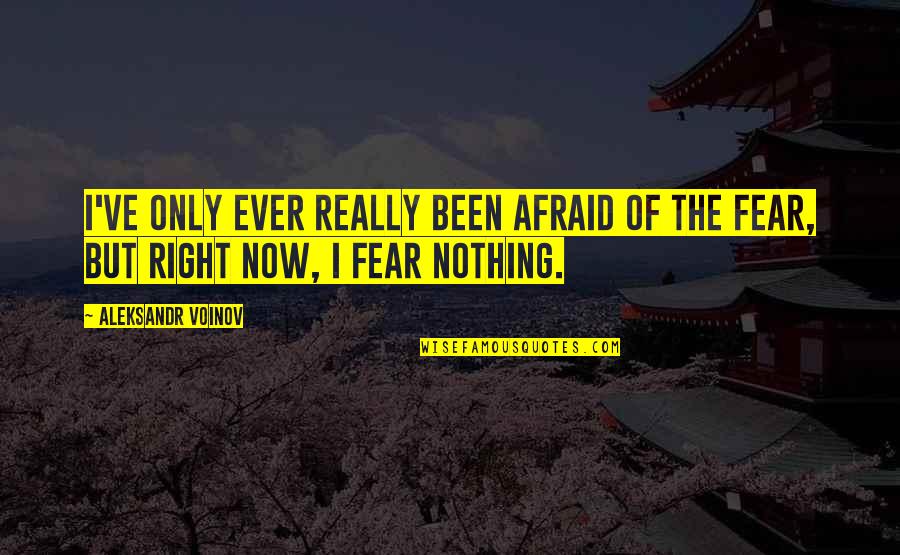 Benidorm Quotes By Aleksandr Voinov: I've only ever really been afraid of the
