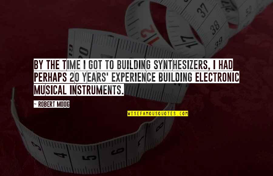 Benigno Ninoy Aquino Jr Quotes By Robert Moog: By the time I got to building synthesizers,