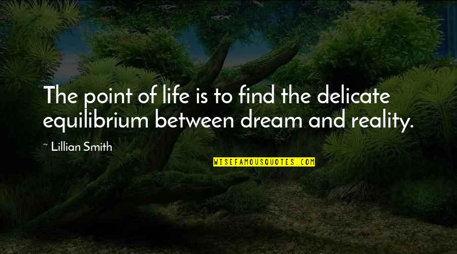 Benjamin Mays Quotes By Lillian Smith: The point of life is to find the