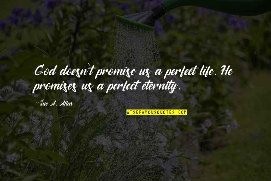Benzedrine Quotes By Sue A. Allen: God doesn't promise us a perfect life. He